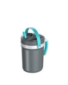 Termolar Fliptop | Termo Tereré 2,5 lts Gris / Turquesa