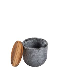 Tramontina Provence | Salero De Piedra c/ Tapa De Madera Fsc 11,5x10 cm