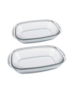 Sempre | Juego 2 pz. Fuentes rectangulares 36,2x22,8x7,7 cm