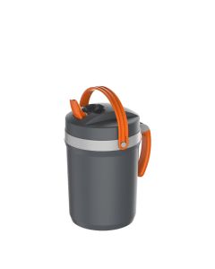 Termolar Fliptop | Termo Tereré 2,5 lts Gris / Naranja