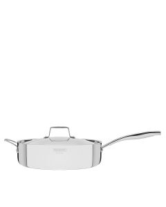 Tramontina Grano | Sarten Recta Acero Inox. C/tapa 30 cm - 5,6 l