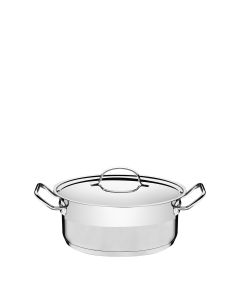 Tramontina Professional | Cacerola Acero Inox. C/asa 24 cm - 4,7 l