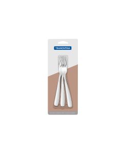 Tramontina Maresias | Tenedor De Postre Acero Inox. Blister X 3