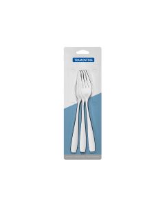 Tramontina Amazonas | Tenedor De Mesa Acero Inox. Blister X 3