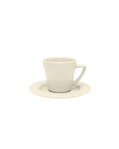 Oxford Mendi Marfim | Taza Te C/Plato 220 cc