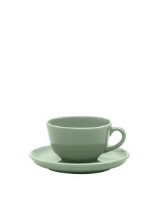 Oxford Flat Matcha | Taza de té c/ plato 200 cc – 14 cm