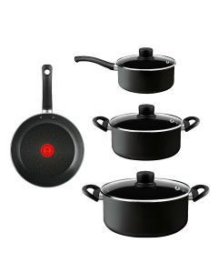 Tefal Attrayant | Bateria 7 Pz. (Sarten 24 + Cacerola C/Mgo 18 + Cacerola 20 + Cacerola 24)