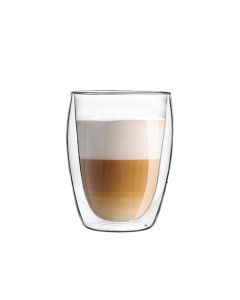 Larhaus Barista | Taza Latte Doble doble vidrio 350cc pack x2