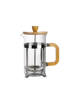 Larhaus Barista | Cafetera prensa francesa mango bamboo 1 lt 