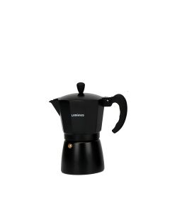 Larhaus Barista | Cafetera Italiana Inducción Negra 6 pc – 270 ml