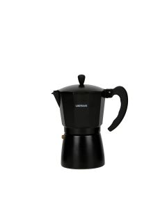 Larhaus Barista | Cafetera Italiana Inducción Negra 9 pc – 410 ml