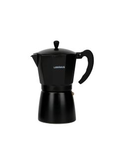 Larhaus Barista | Cafetera Italiana Inducción Negra 12 pc – 640 ml