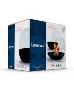 Luminarc Diwali Noir & Blanc | Set 19 Pz