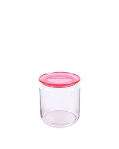 Luminarc Plano Jar | Frasco plano c/ Tapa Pink 750 cc
