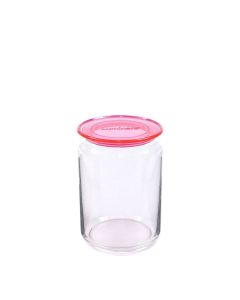 Luminarc Plano Jar | Frasco plano c/ Tapa Pink 1 lt