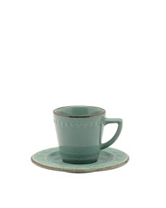Oxford Mendi Malaquita | Taza De Te C/Plato 220 cc - 15,5 cm